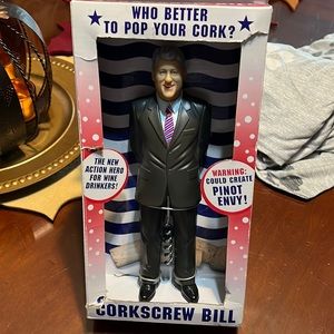 Bill Clinton cork screw n Hillary Clinton Nut cracker .
